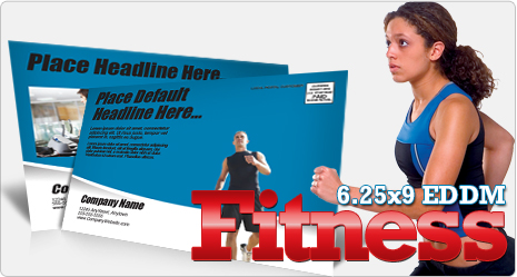 6.25x9 EDDM Fitness Postcard Template