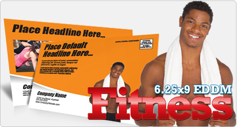 Fitness 6.25x9 Postcard EDDM Template