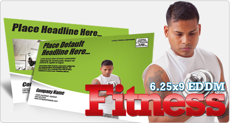 6.25x9 Fitness EDDM Postcard Template