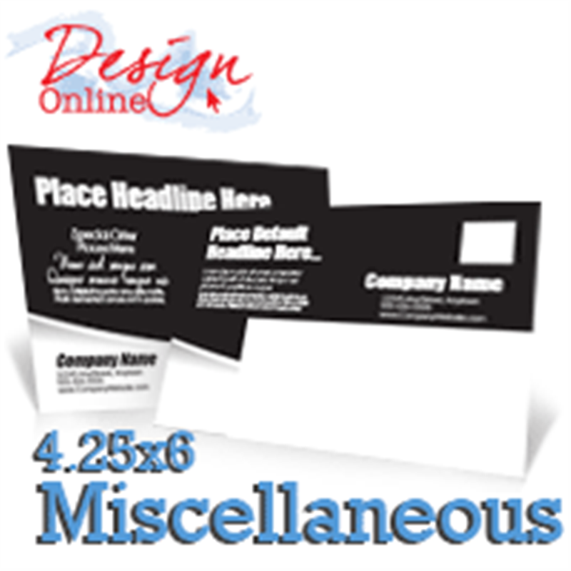 Miscellaneous EDDM Template Miscellaneous EDDM Template